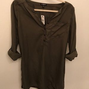 Army green Express dress